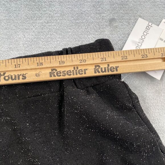 Liz Claiborne Pants Womens 2X Black Metallic Shimmer Cocktail Party Crepe - Picture 8 of 16